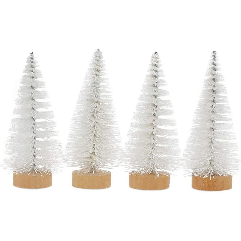 Home Heritage Snowdrift Spruce 6.5 Foot Flocked Christmas Tree with White Lights