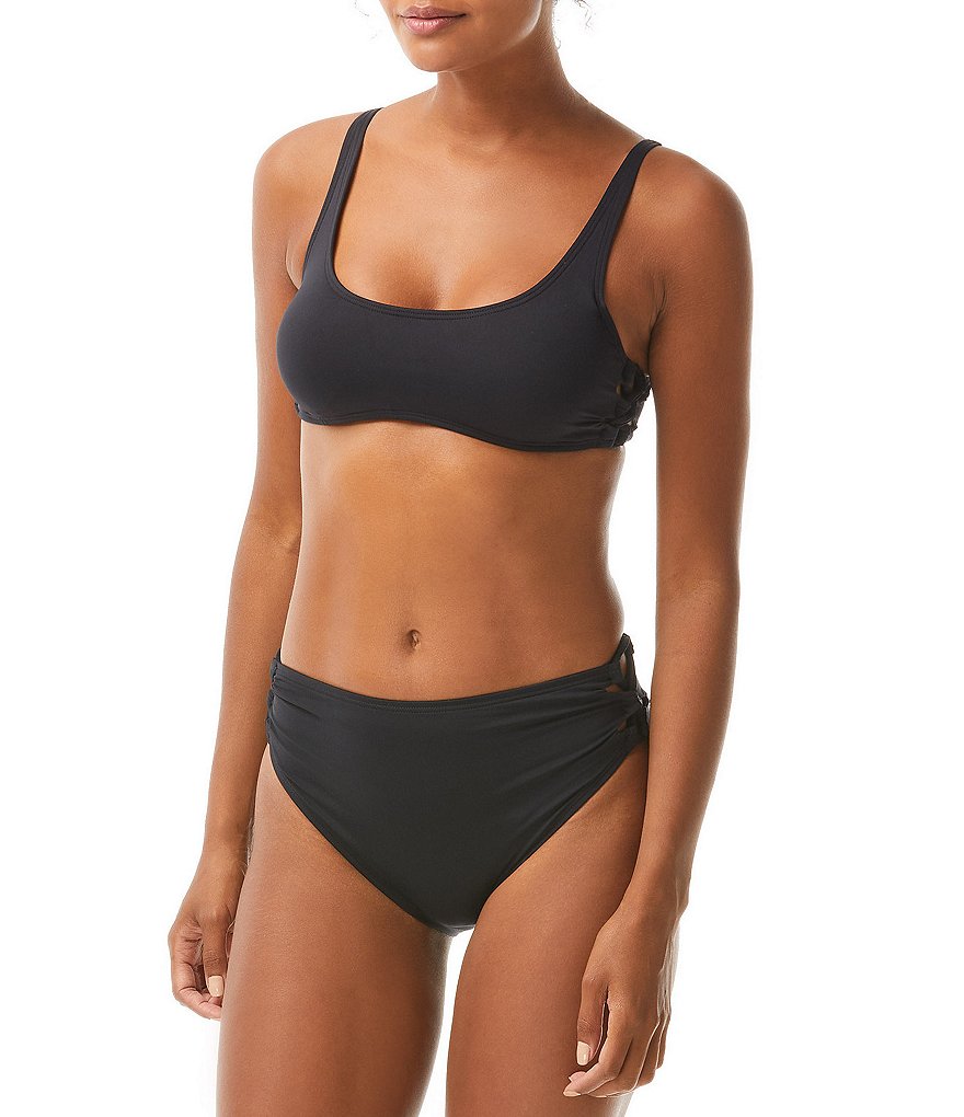 Vince Camuto Side Lace Bikini Swim Top