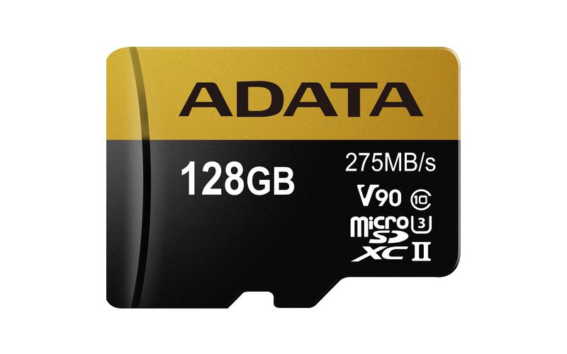 Adata Premier ONE 128 GB Class 10/UHS-II (U3) microSDXC - 275 MB/s Read - 155 MB/s Write