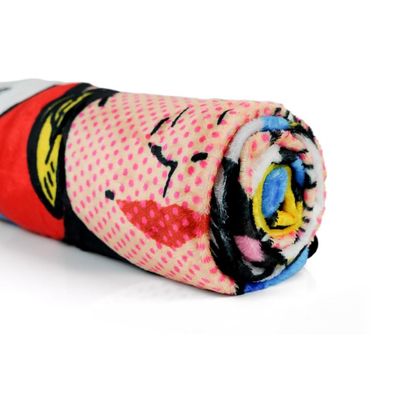 Just Funky Golden Girls Pop-Art Throw Blanket | Golden Girls Quotes | 60 x 45 Inches