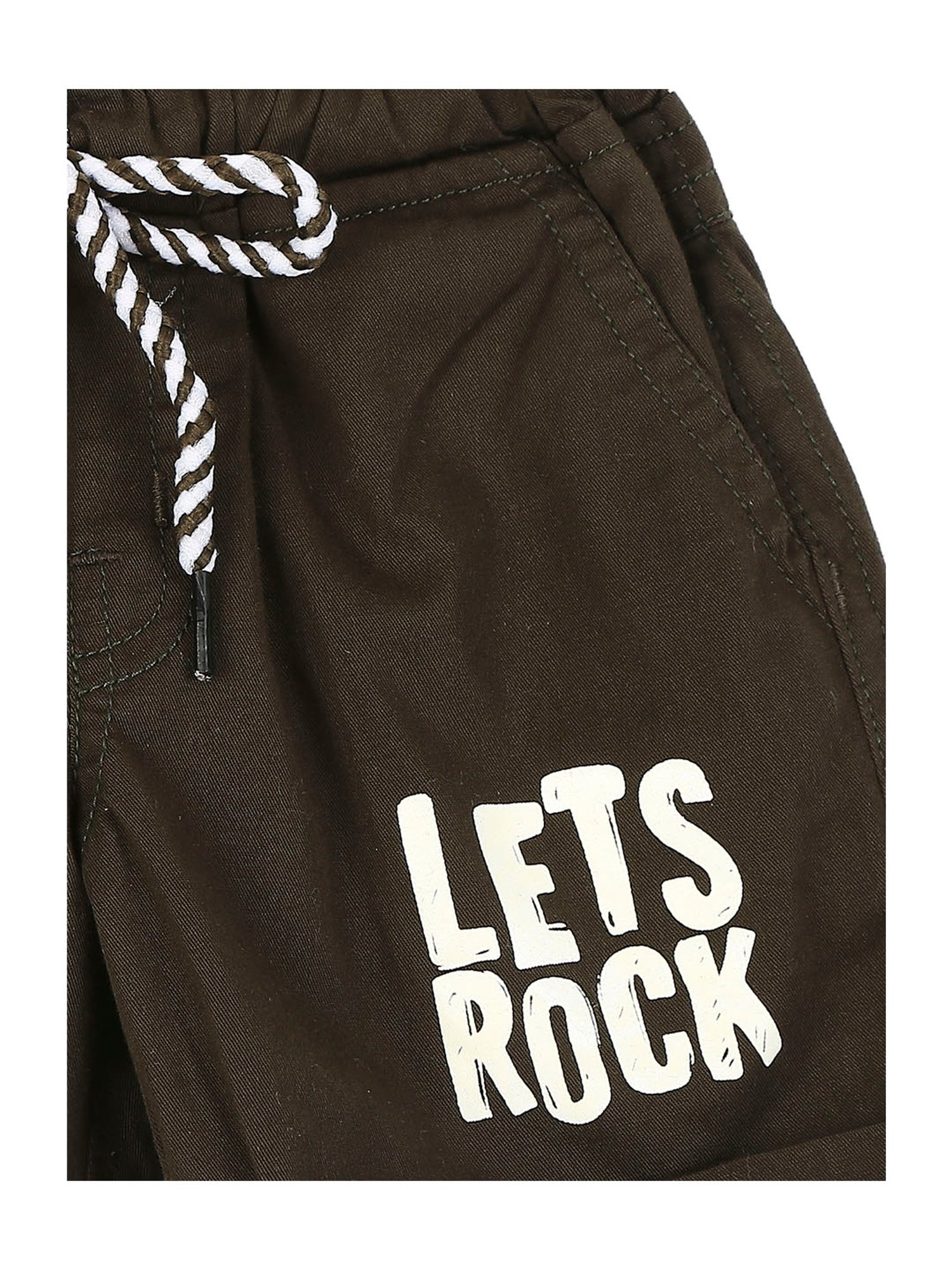 Mee Mee Kids Olive Graphic Print Shorts