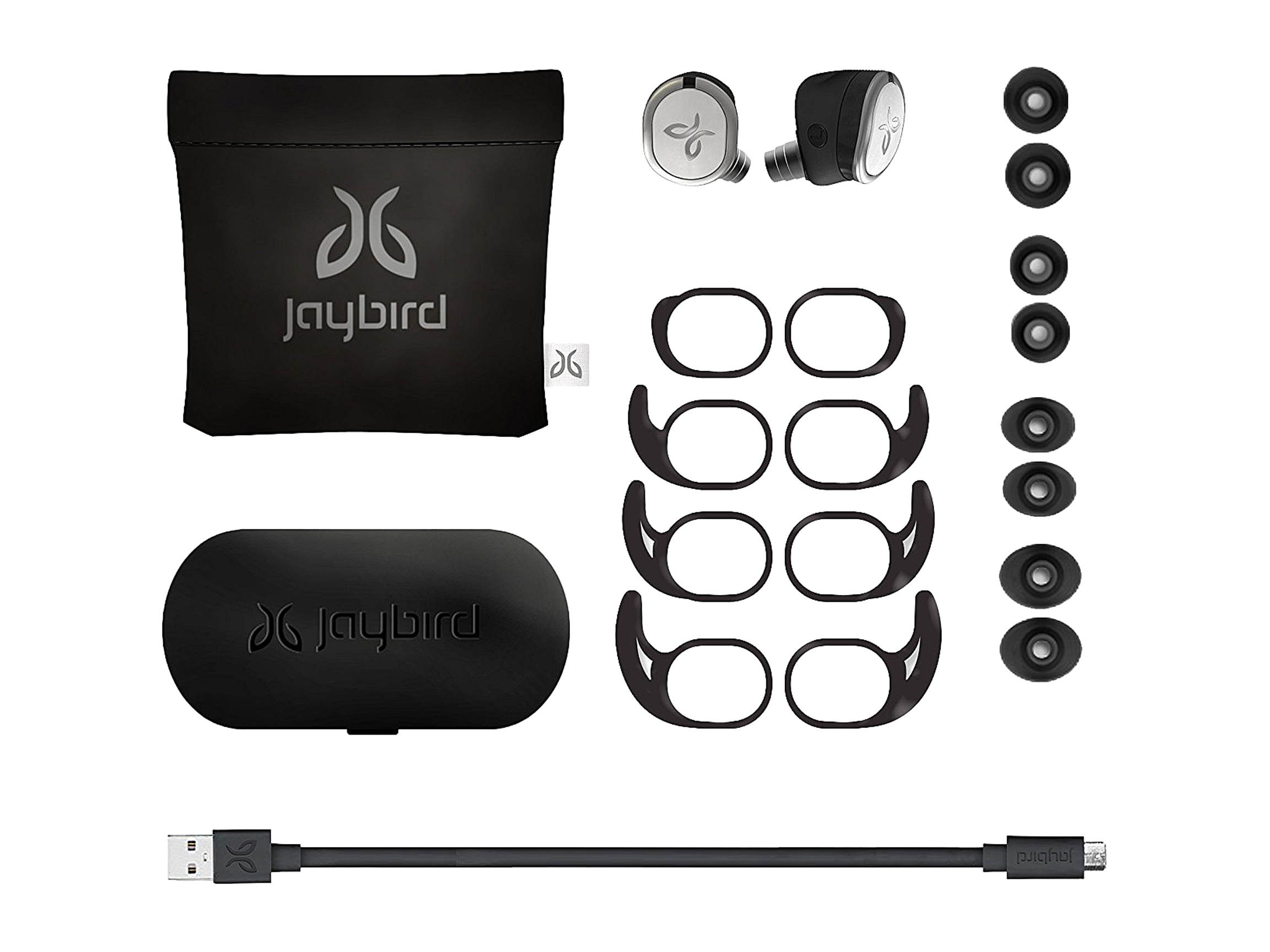JayBird RUN In-Ear Wireless Bluetooth Headphones, Drift, 985-000689