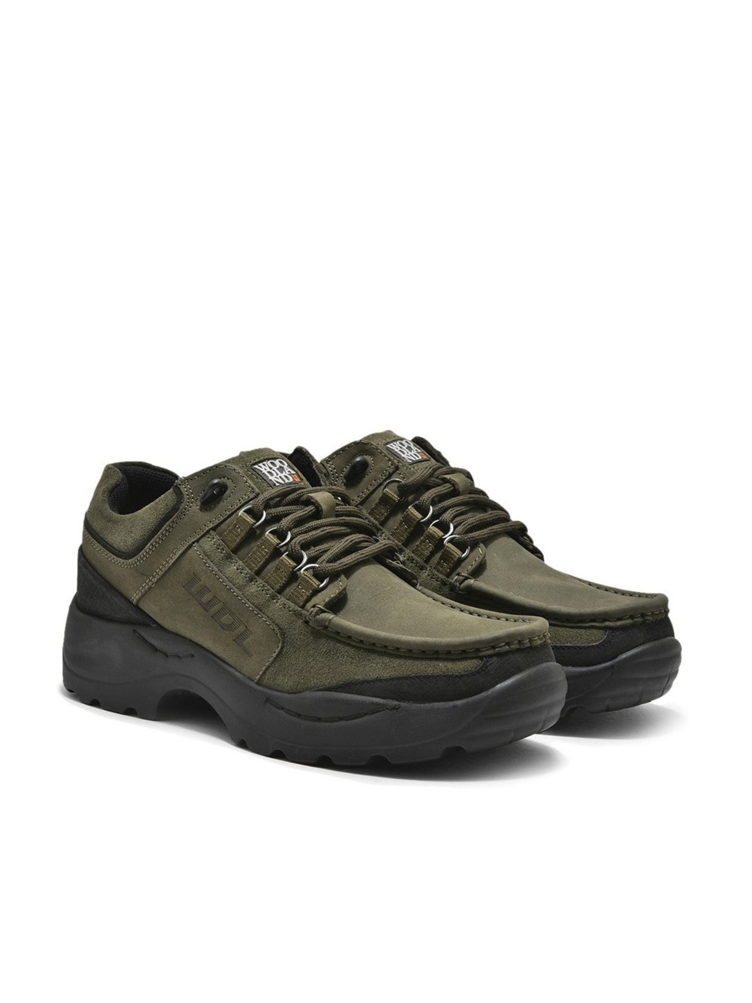 Woodland Men's Olive Derby Shoes
