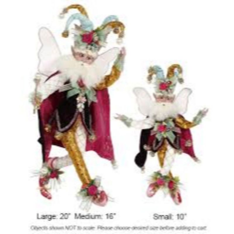 Mark Roberts Products 16" Red and White Harlequin Mark Roberts Christmas Fairy Figurine