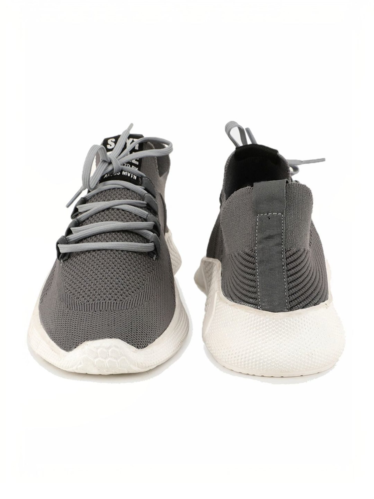 Rapid Box Men's Grey Walking Shoes