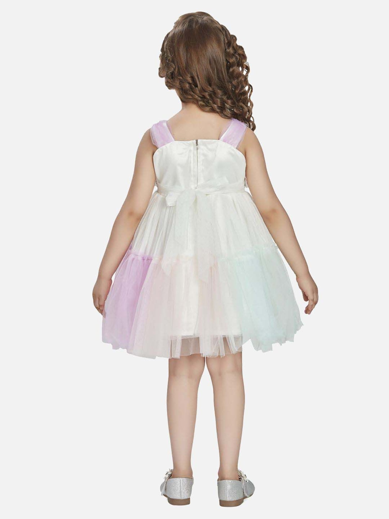 Peppermint Girls Multicolor Solid Dress