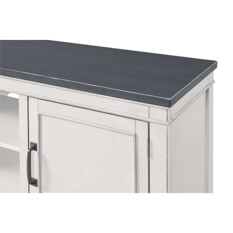 Del Mar 70" TV Stand White and Gray - Martin Svensson Home