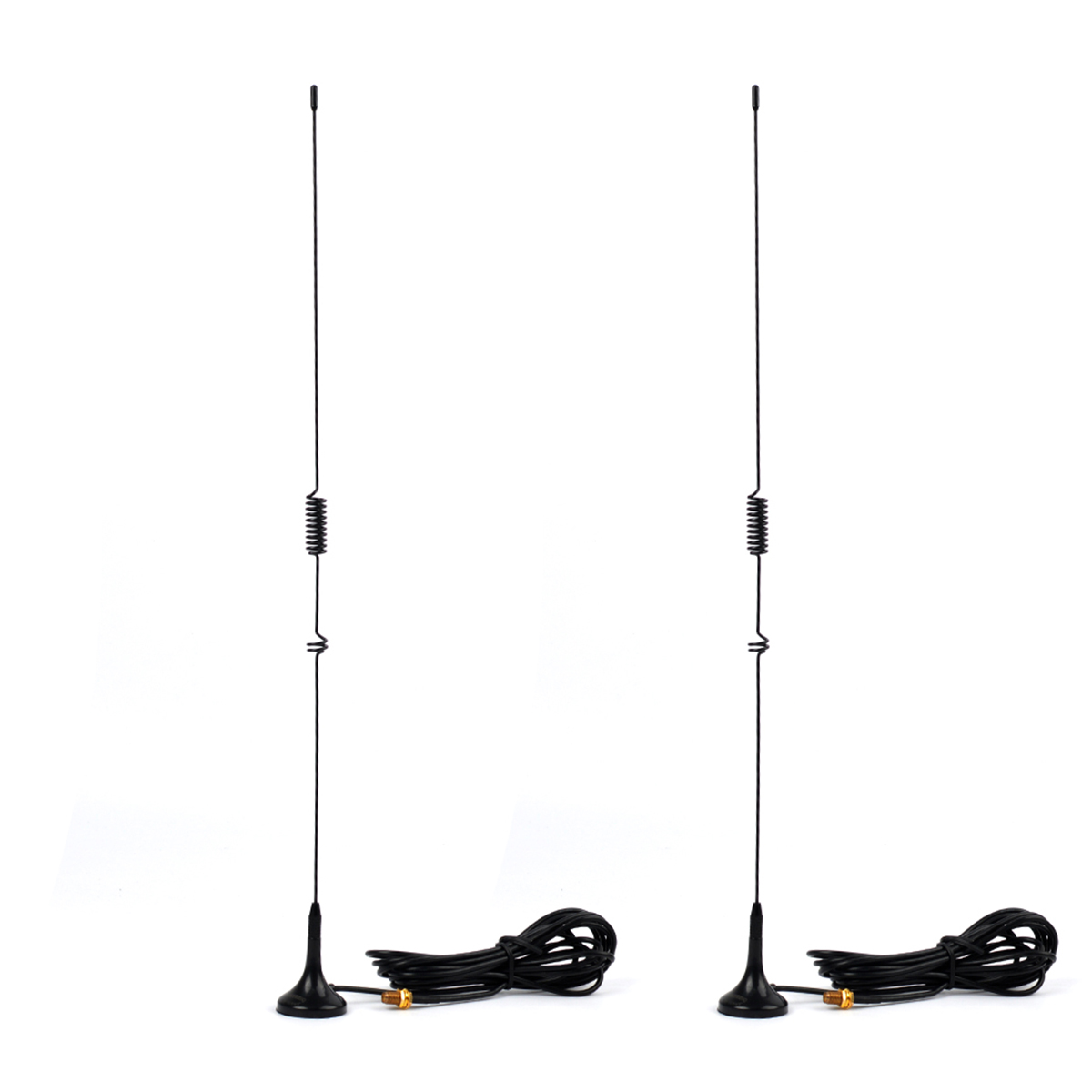 2PCS Magnetic Antenna SMA-Female Dual Band UHF VHF For Baofeng UV5R UV82 888S Wouxun Kenwood Walkie Talkie