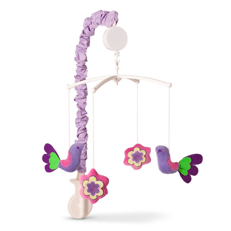 Bacati Crib Bedding Set - 10pc - Purple Botanicals