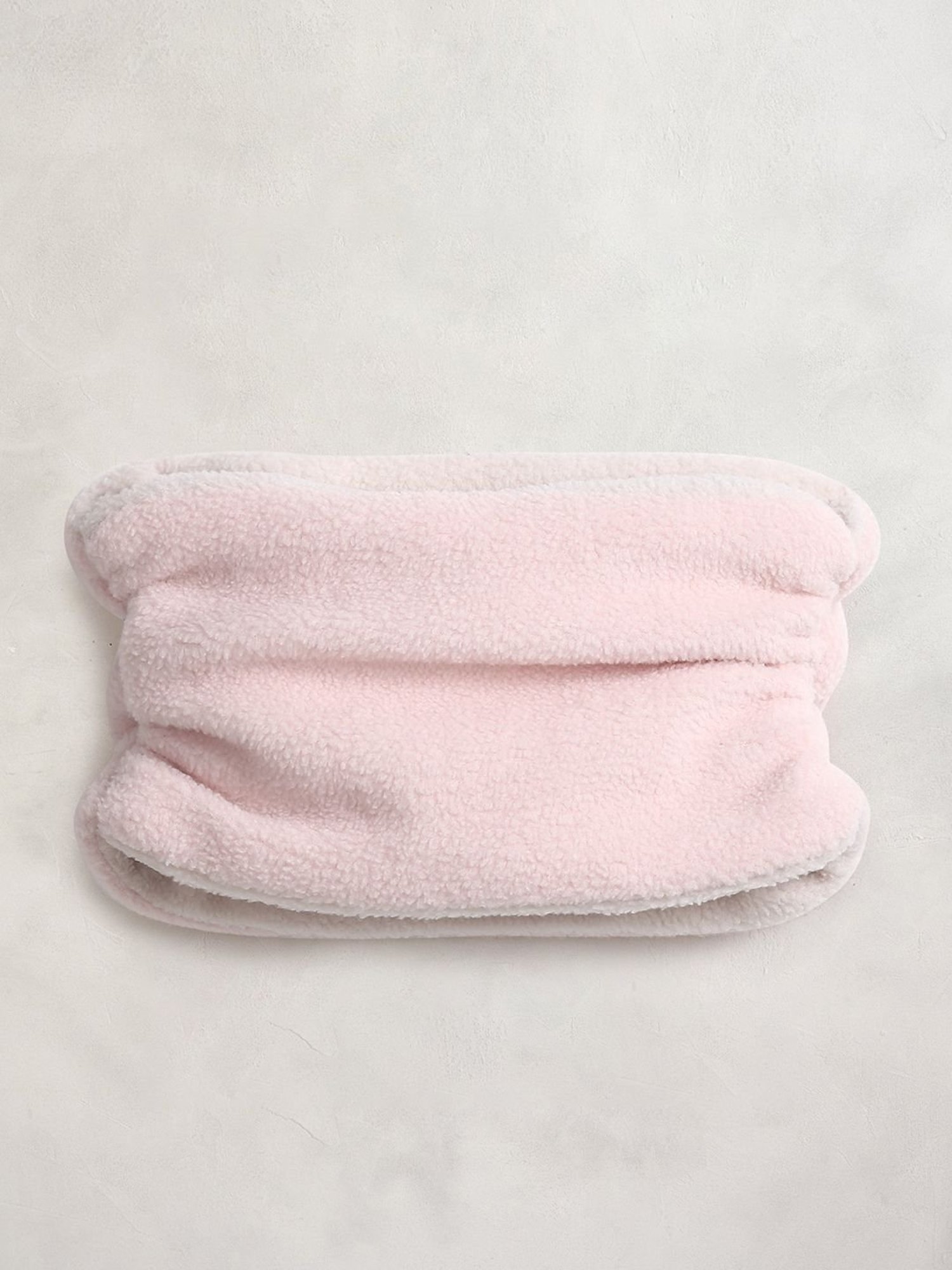 Pantaloons Junior Kids Pink Self Pattern Cap with Muffler