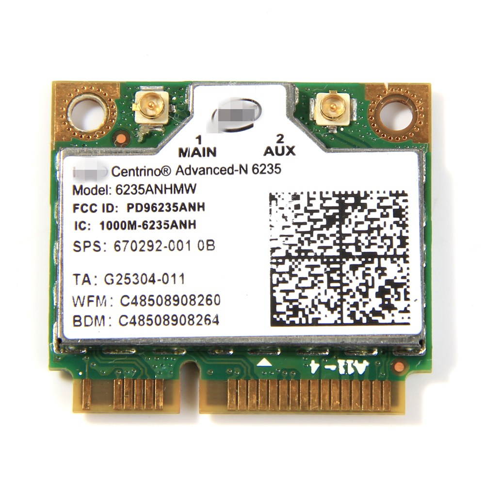 Wireless Centrino Advanced-N 6235 Wireless Card 6235ANHMW Wlan Bluetooth 4.0 Half MINI Card 802.11 a/b/g/n Dual-band 300 Mbps