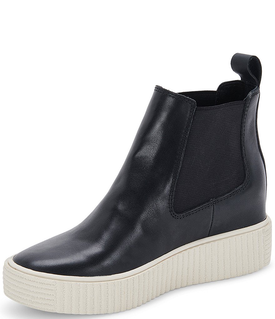 Dolce Vita Cola H2O Leather Water-Repellent High Top Chelsea Sneakers