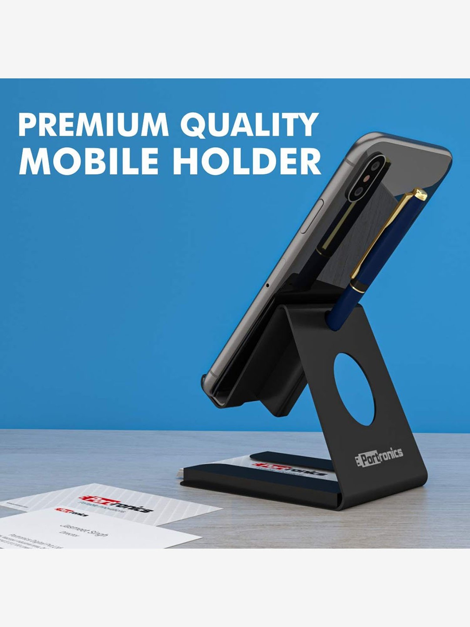 GRIPP Magic Stand Compatible for All Mobile Phones Devices (Black)