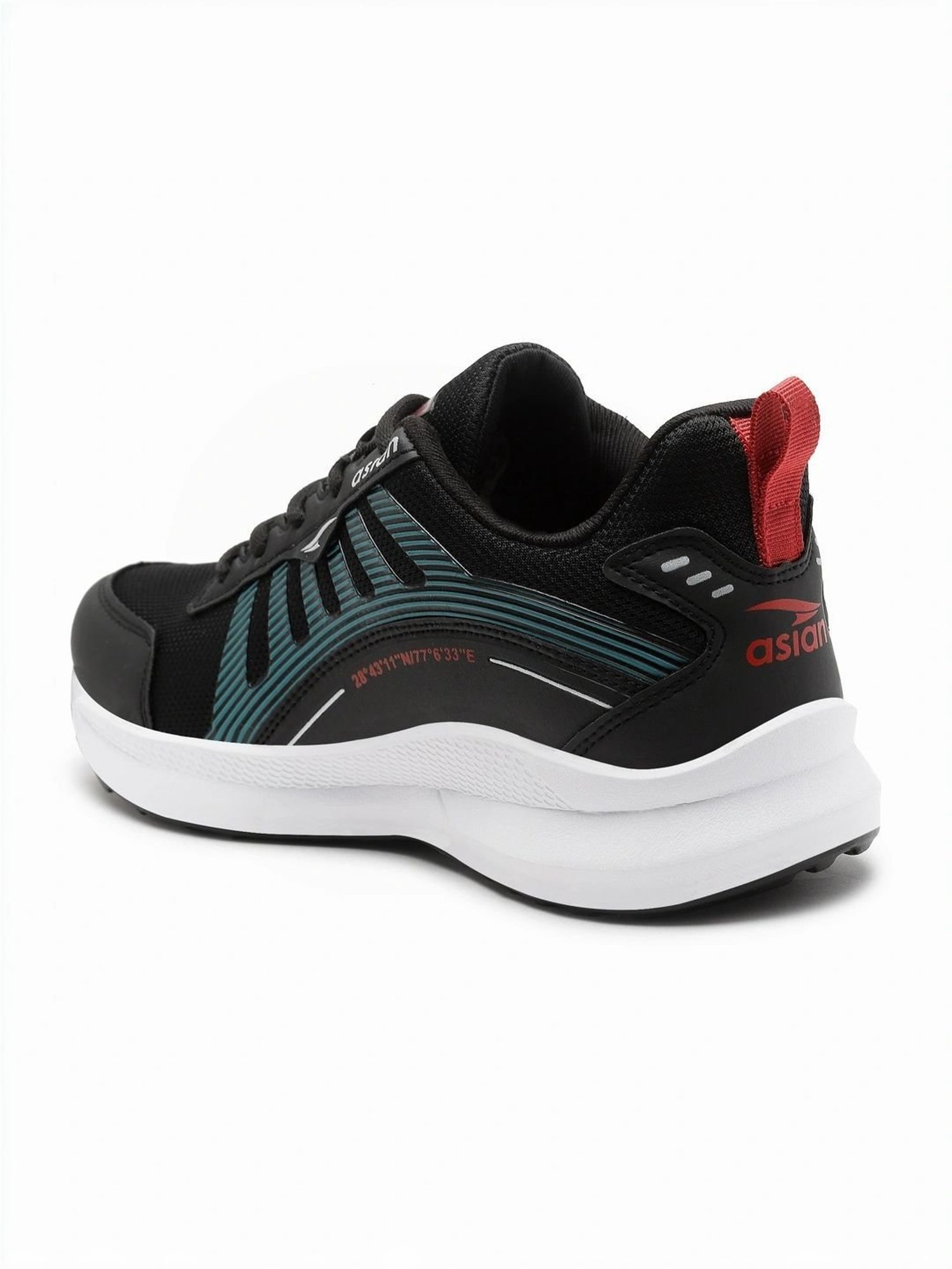 Asian Men's Black Running Shoes