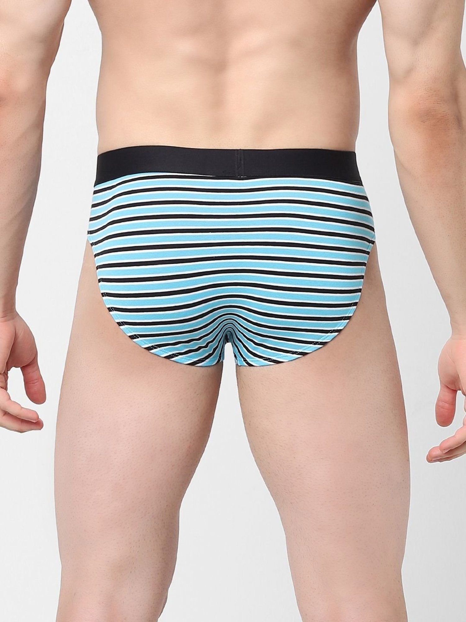 Jack & Jones Blue  Regular Fit Striped Briefs