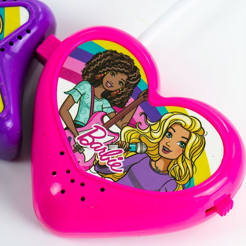 Barbie 2 Piece Walkie Talkie Set in Pink and Purple