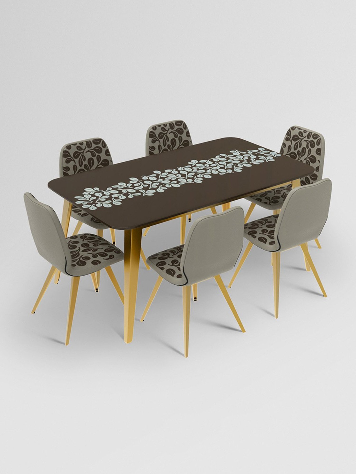 Durian Elanor Modern Brown & Beige Premium Leatherette Dining Chair