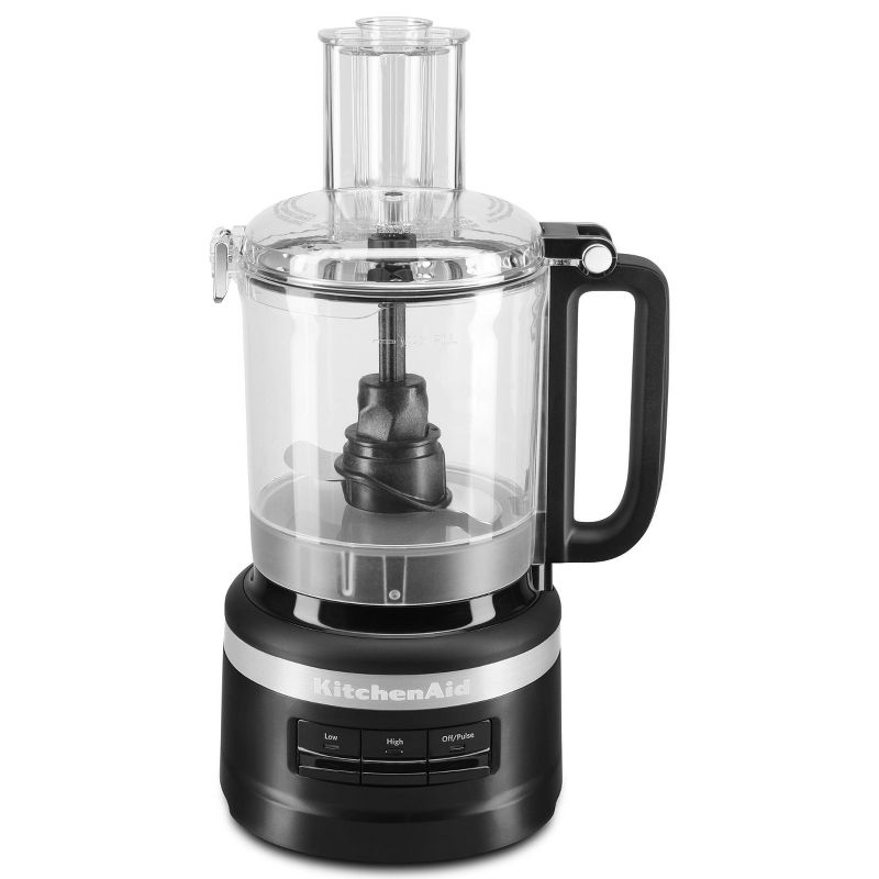 KitchenAid 2 Speed Pulsing Meal Prep Compact Mini Food Processor Chopper with 3.5 Cup Working Bowl, Contour Silver (Certified Refurbished)