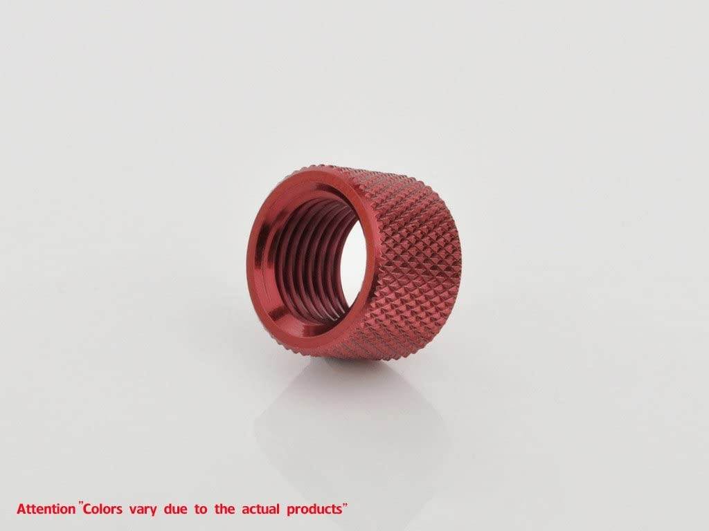 Bitspower G1/4" Female to Female Multi-Transfer Adapter Fitting, Deep Blood Red