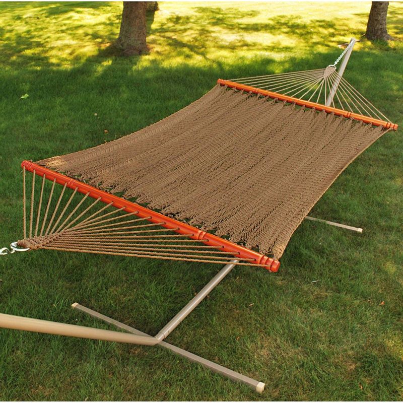 Double Caribbean Tight Weave Patio Hammock - Brown - Algoma