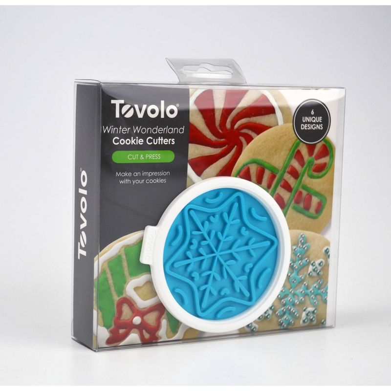 Tovolo Winter Wonderland Cookie Cutters Set of 6 Ice Blue 81-4481