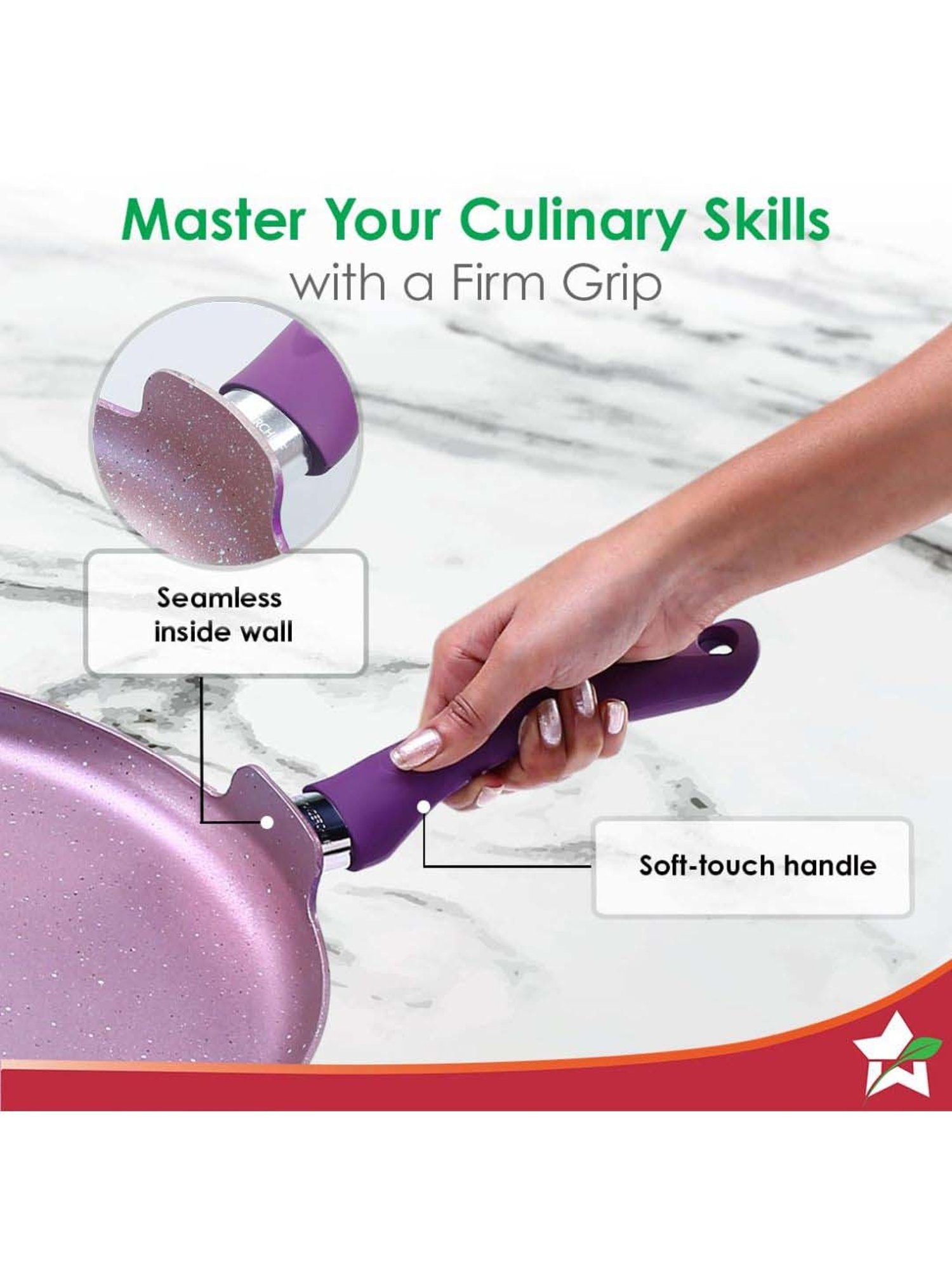 Sumeet Gold Series Pre Seasoned Cast Iron Concave Tawa for Roti 27cm 1.8kg, Gas & Induction-Friendly