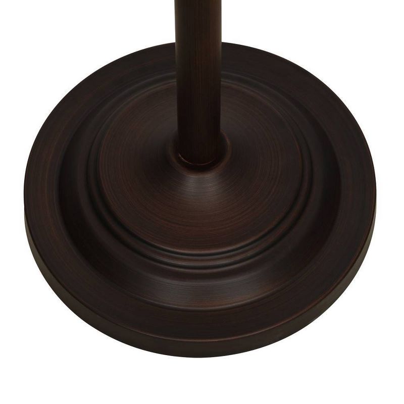 72" Torchiere Floor Lamp With Glass Accent Bronze - Cresswell Lighting