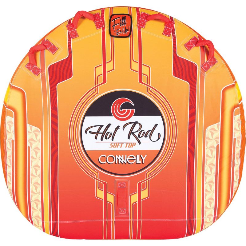 CWB Hot Rod Soft Top Plush Inflatable 2 Person Deck Tube + 60 Foot Tube Rope