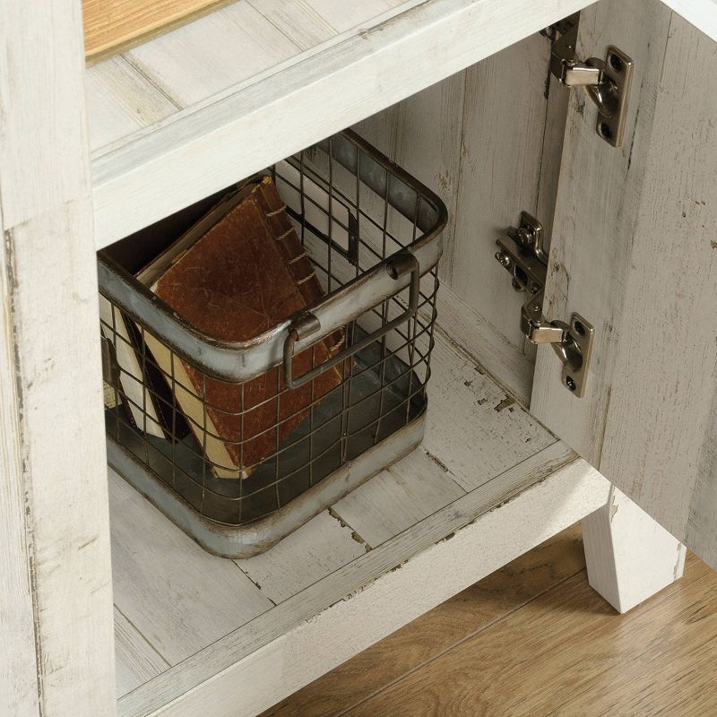 Dakota Pass End Table White Plank - Sauder