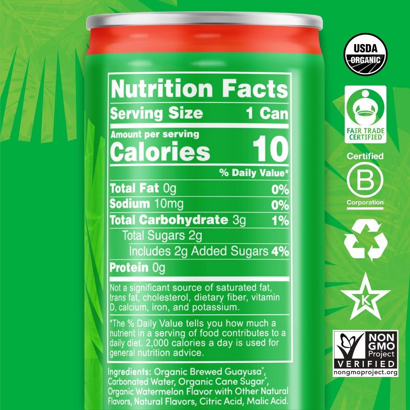 Runa Zero Watermelon Energy Drink - 12 fl oz Can