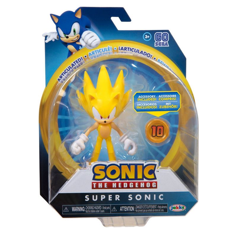 Modern Super Sonic the Hedgehog with Super Ring