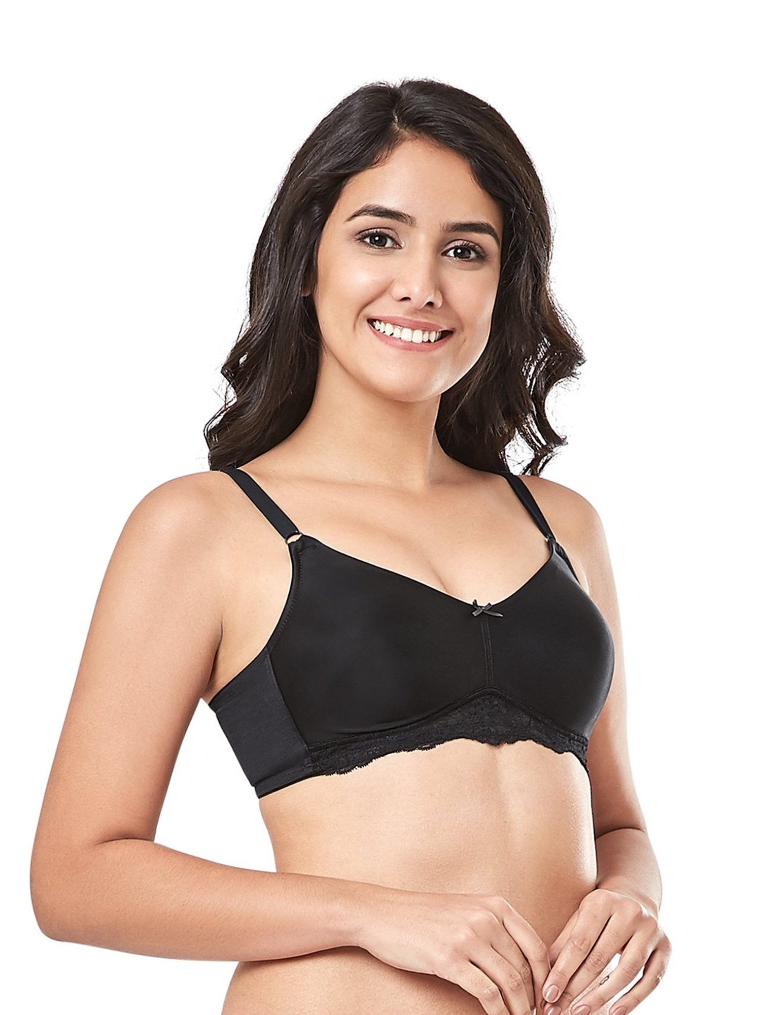 Every De by Amante Black Non Padded Non Wired Full Coverage Bra