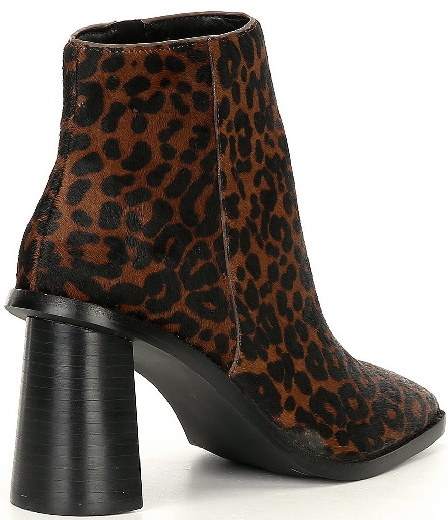 Gibson & Latimer Vina Leopard Print Haircalf Booties