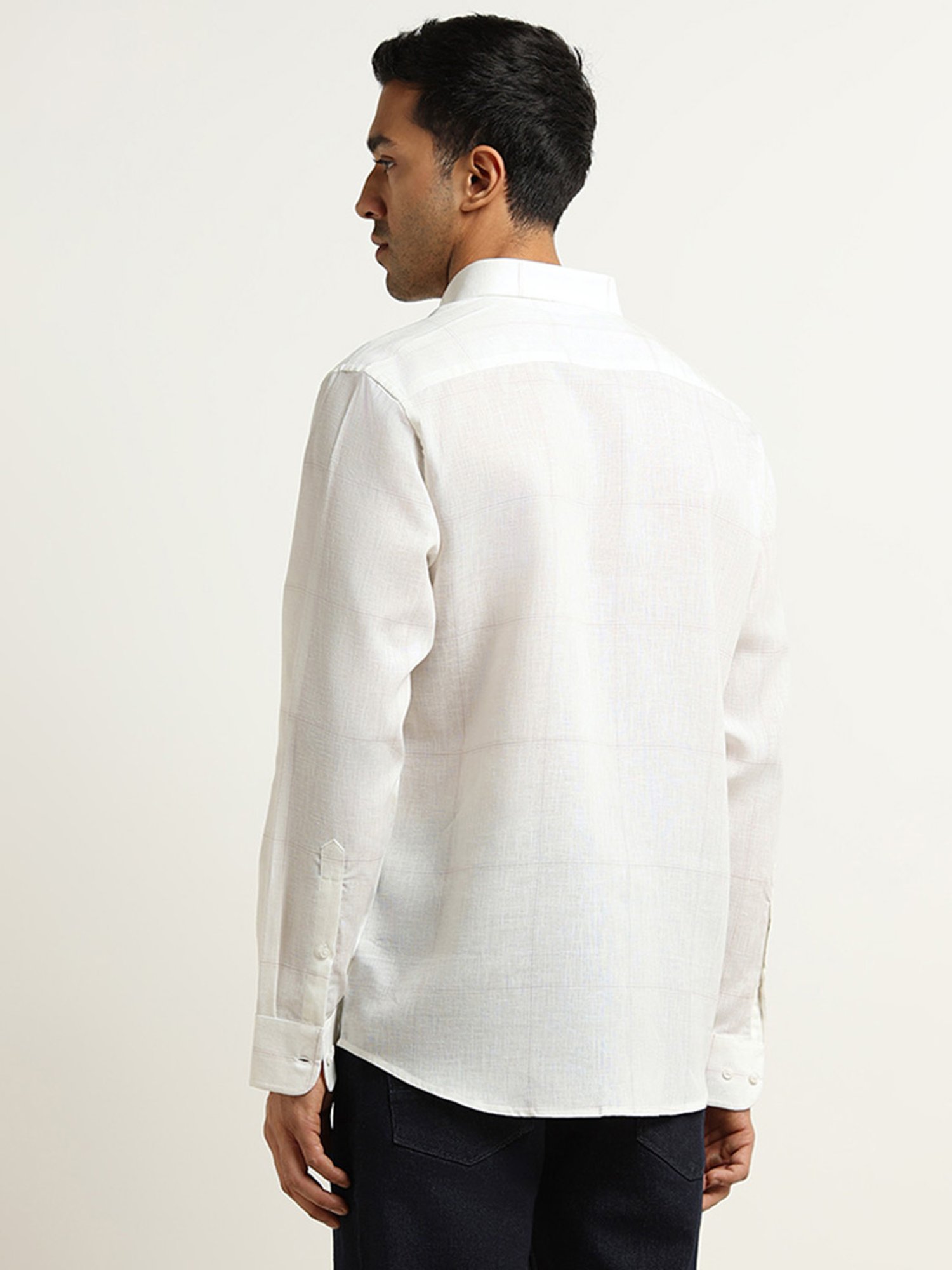 Ascot by Westside Off-White Relaxed Fit Shirt