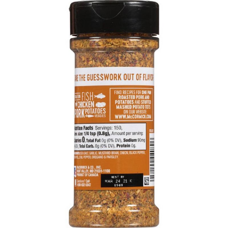 McCormick Garlic, Onion, Black Pepper, Sea Salt All Purpose Seasoning - 4.25oz