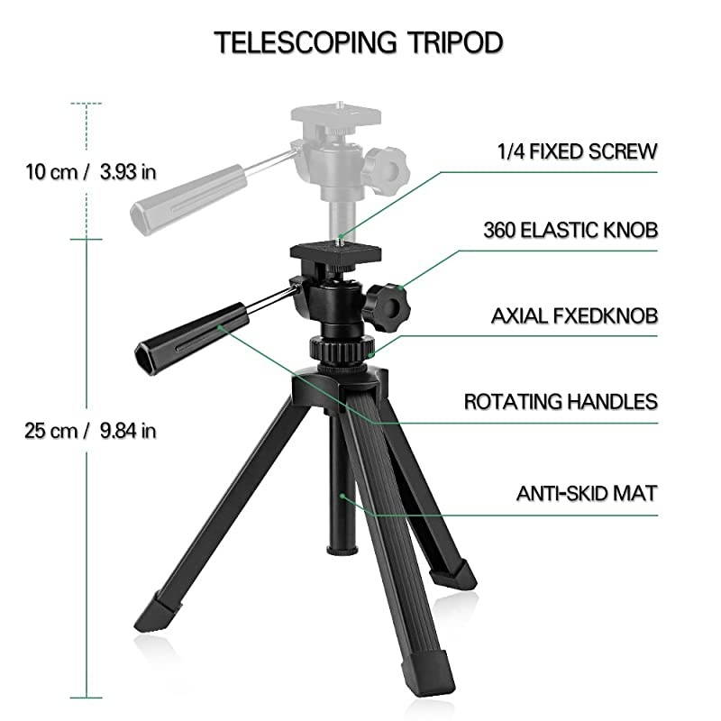 20-60x60AE Waterproof Angled Spotting Scope with Tripod, 45-Degree Angled Eyepiece, Optics Zoom 39-19m/1000m  Shooting Bird Watching Hunting Wildlife Scenery (20-60x60) Green