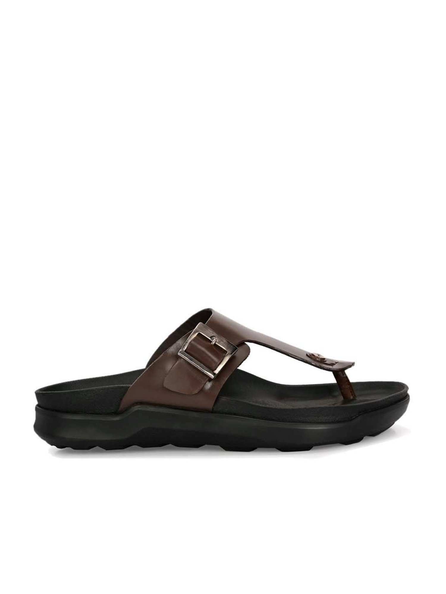 Hitz Men's Dark Brown Thong Sandals