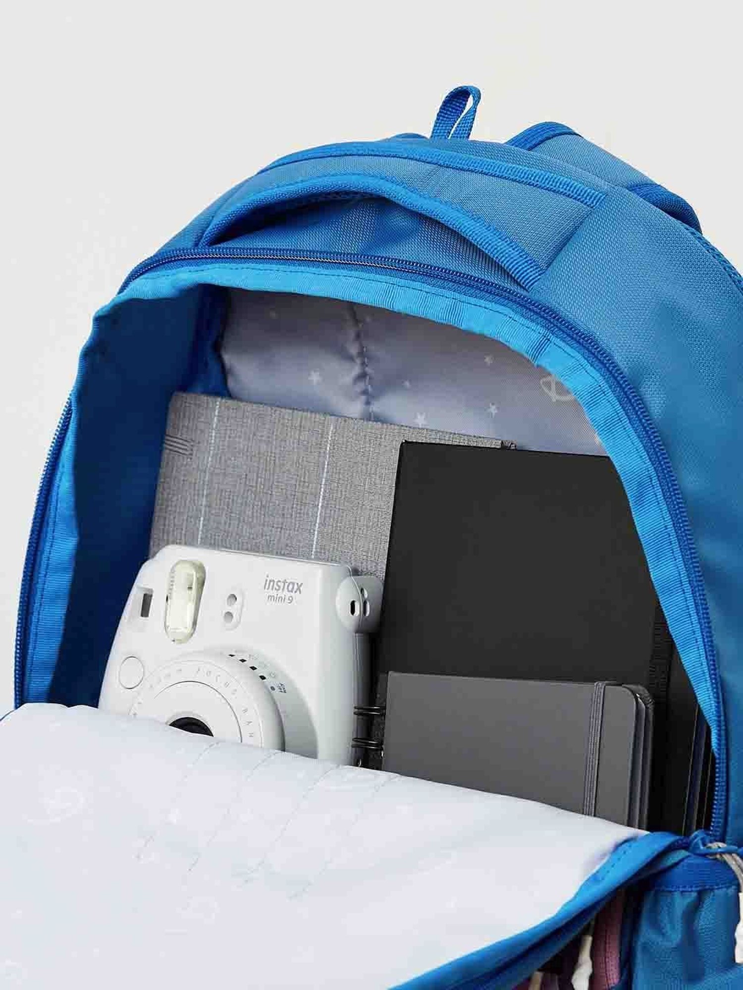 Wiki Back to School 3 Blue Polyester Printed Backpack - 31 Ltrs