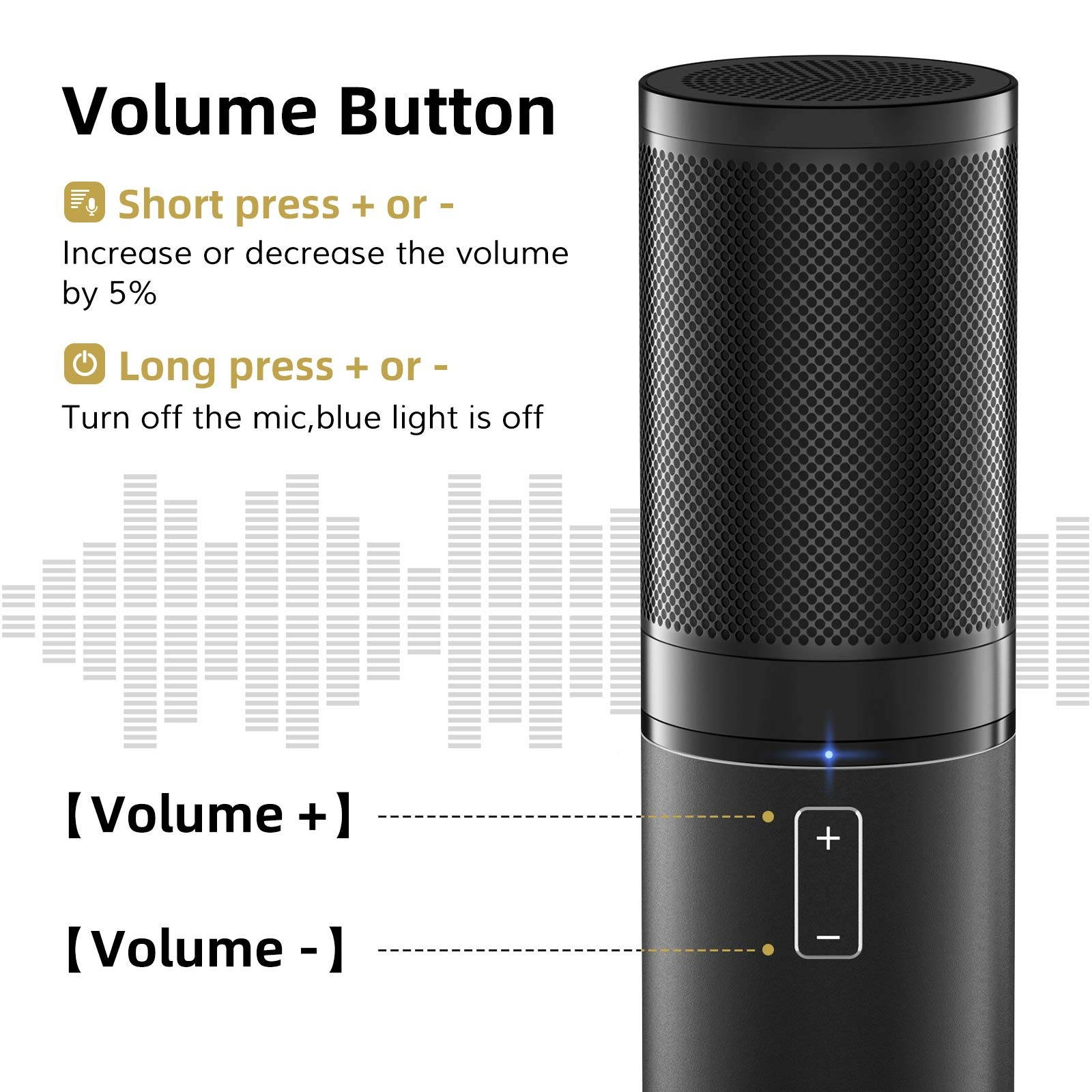 TONOR USB Microphone Kit Q9 Condenser Computer Cardioid Mic for Podcast, Game, YouTube Video, Stream, Recording Music, Voice Over