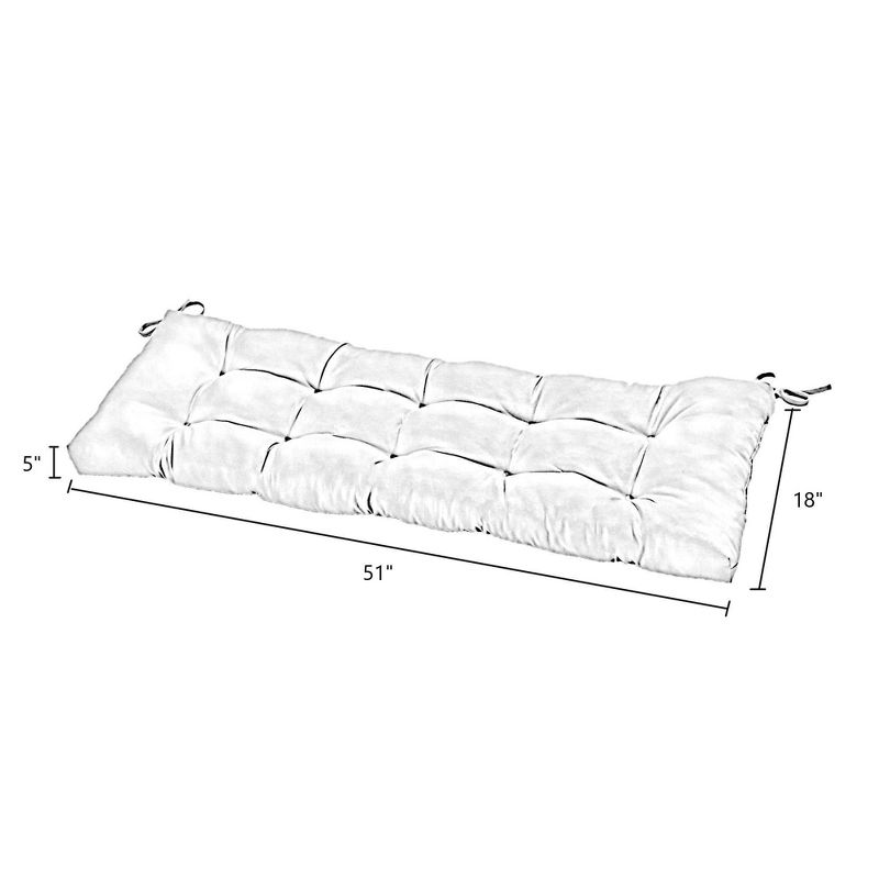 Roma Floral Outdoor Bench Cushion - Kensington Garden