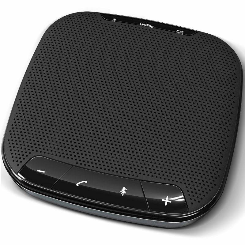 LincPlus C1 Bluetooth Speakerphone with 4 Microphones,360&deg;Voice Pickup for up to 8 People Conference Call Speaker,240h Standby Bluetooth Microphone,Plug and Play
