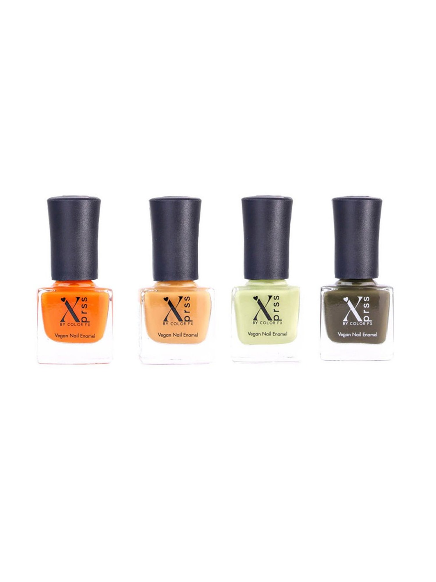 Color Fx Xprss Nail Enamels Combo - Pack of 4