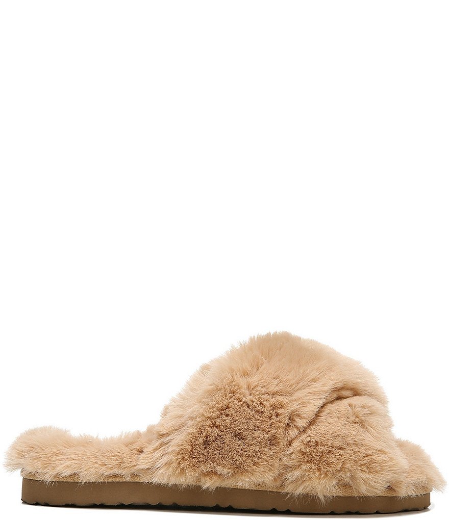 Sam Edelman Jeane Faux Fur Criss Cross Slippers