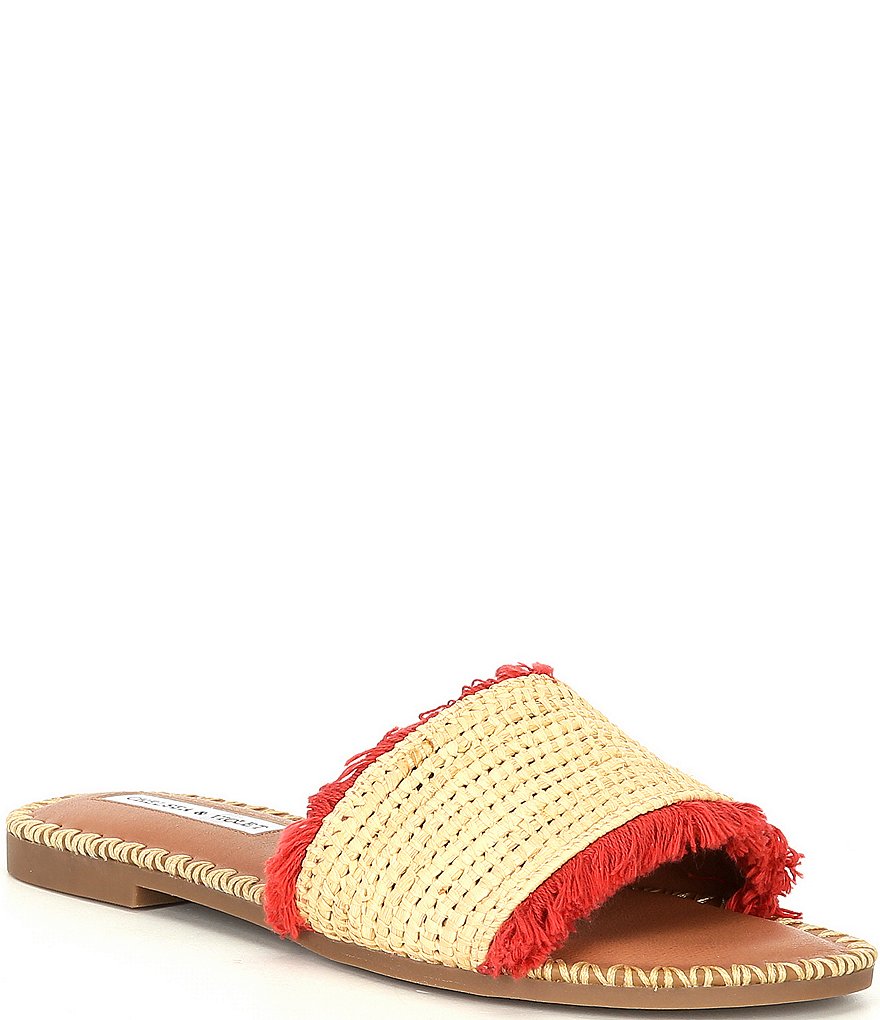 Chelsea & Violet Rafa Fringe Flat Sandals
