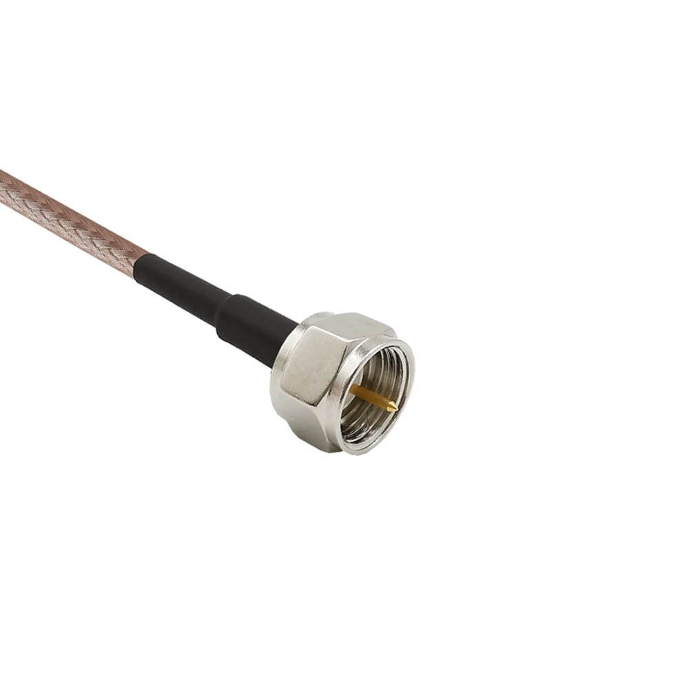 2 M F Type Male Plug to F Female Jack RF RG316 Pigtail Wire Crimp Cable TV Extension F Type Plug RG316 Pigtail Cable Connector