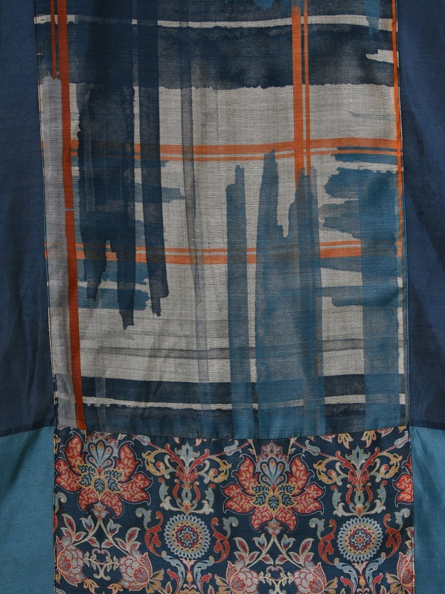 Nuhh Blue Printed Kurta with Pant & Dupatta