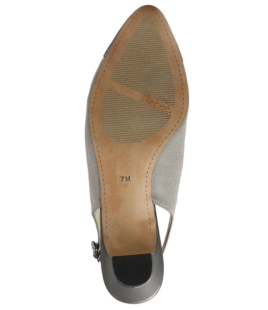 Trotters Kari Pearlized Leather Block-Heel Pumps