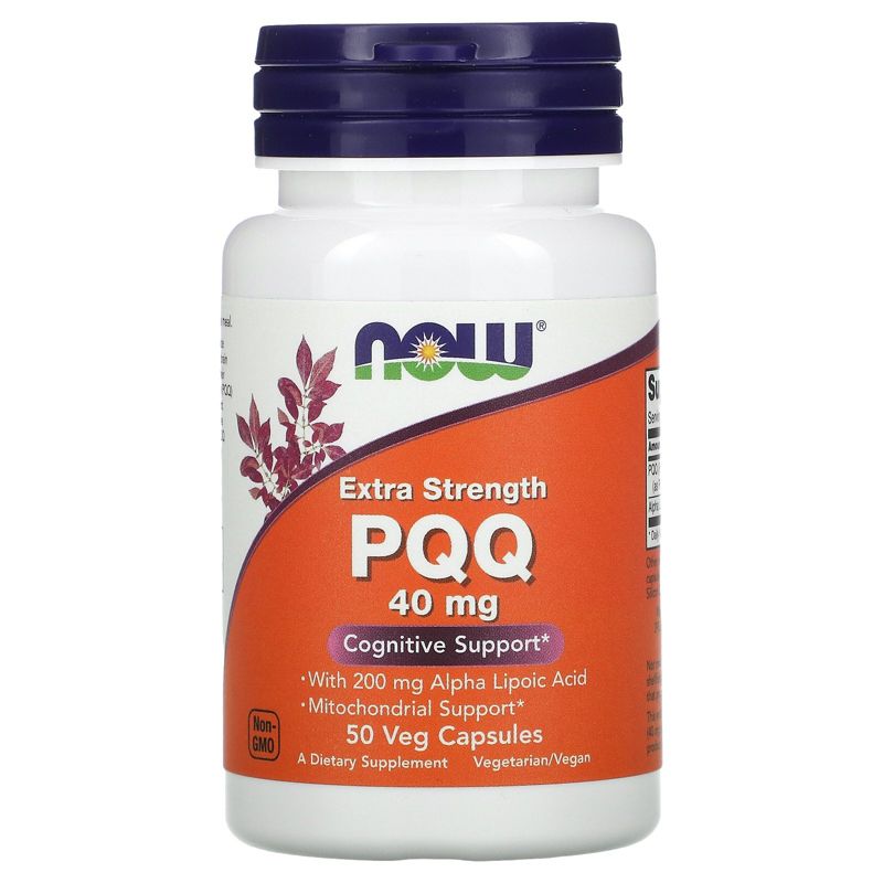 Now Foods Extra Strength PQQ, 40 mg, 50 Veg Capsules, Herbal Supplements