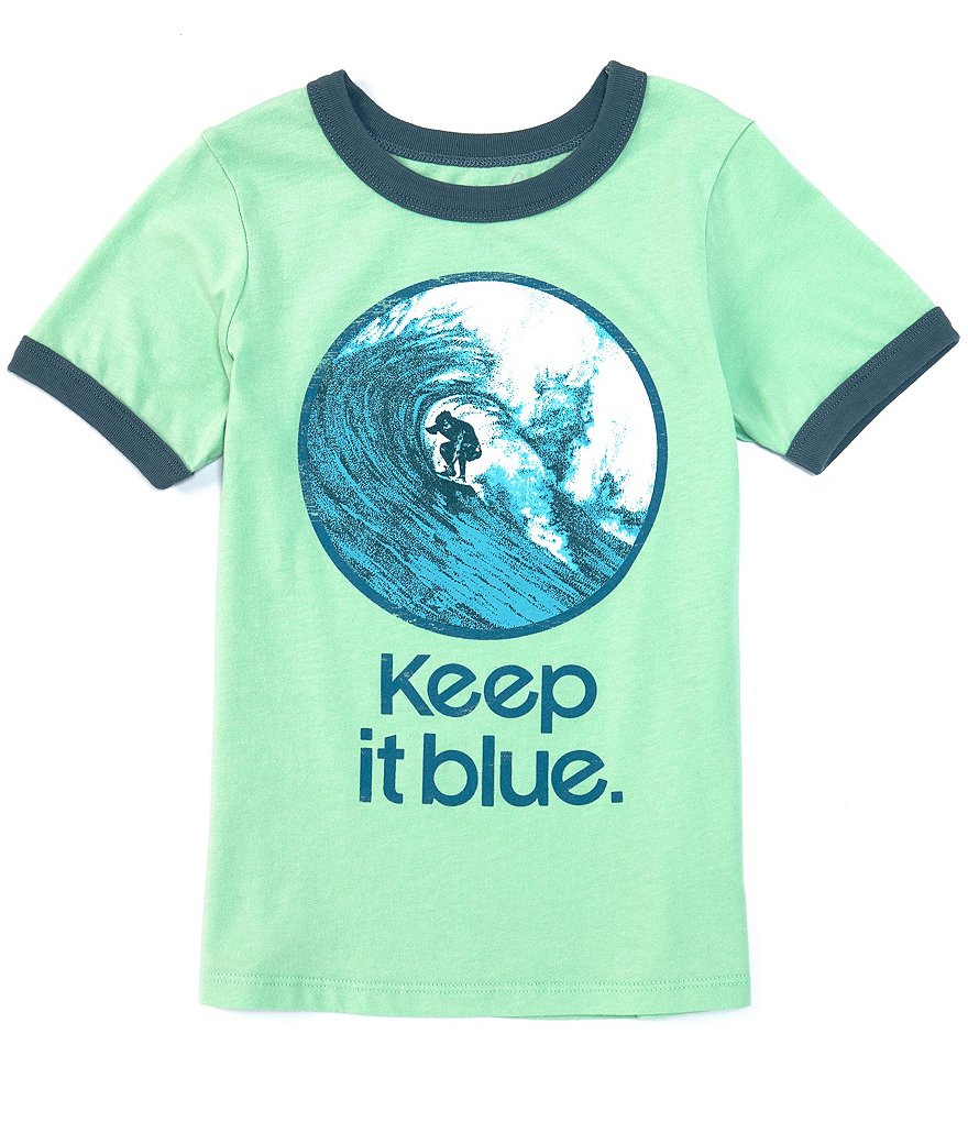 Peek Little/Big Boys 2T-12 Short-Sleeve Keep It Blue Ocean Graphic Tee