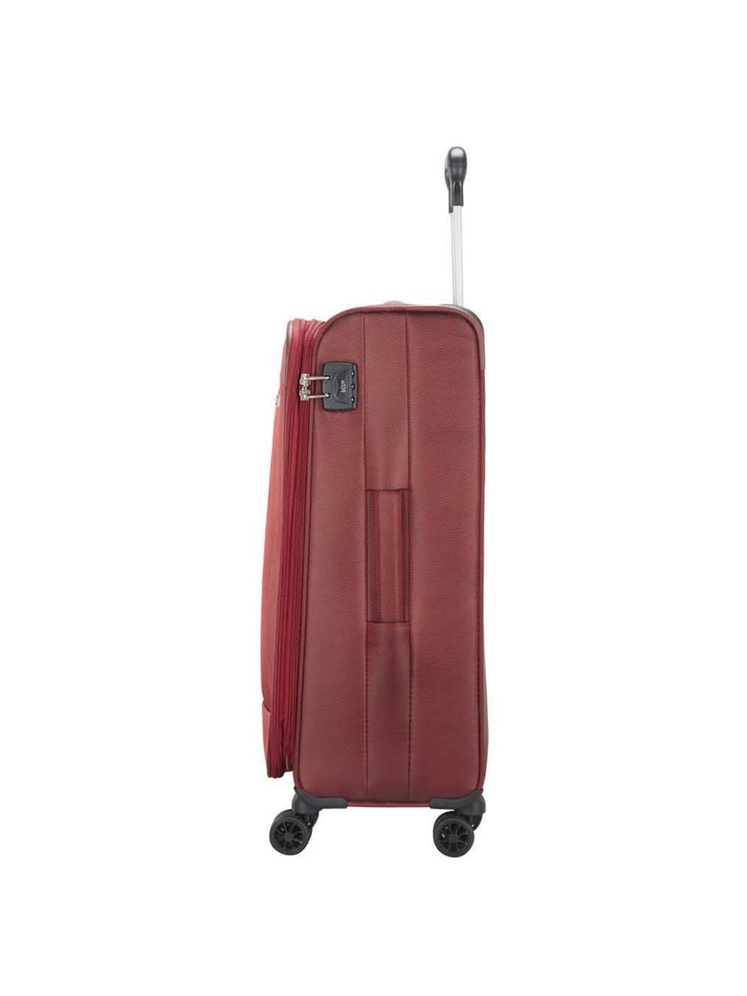 VIP Knight Red Solid Soft Medium Trolley Bag - 46 cm